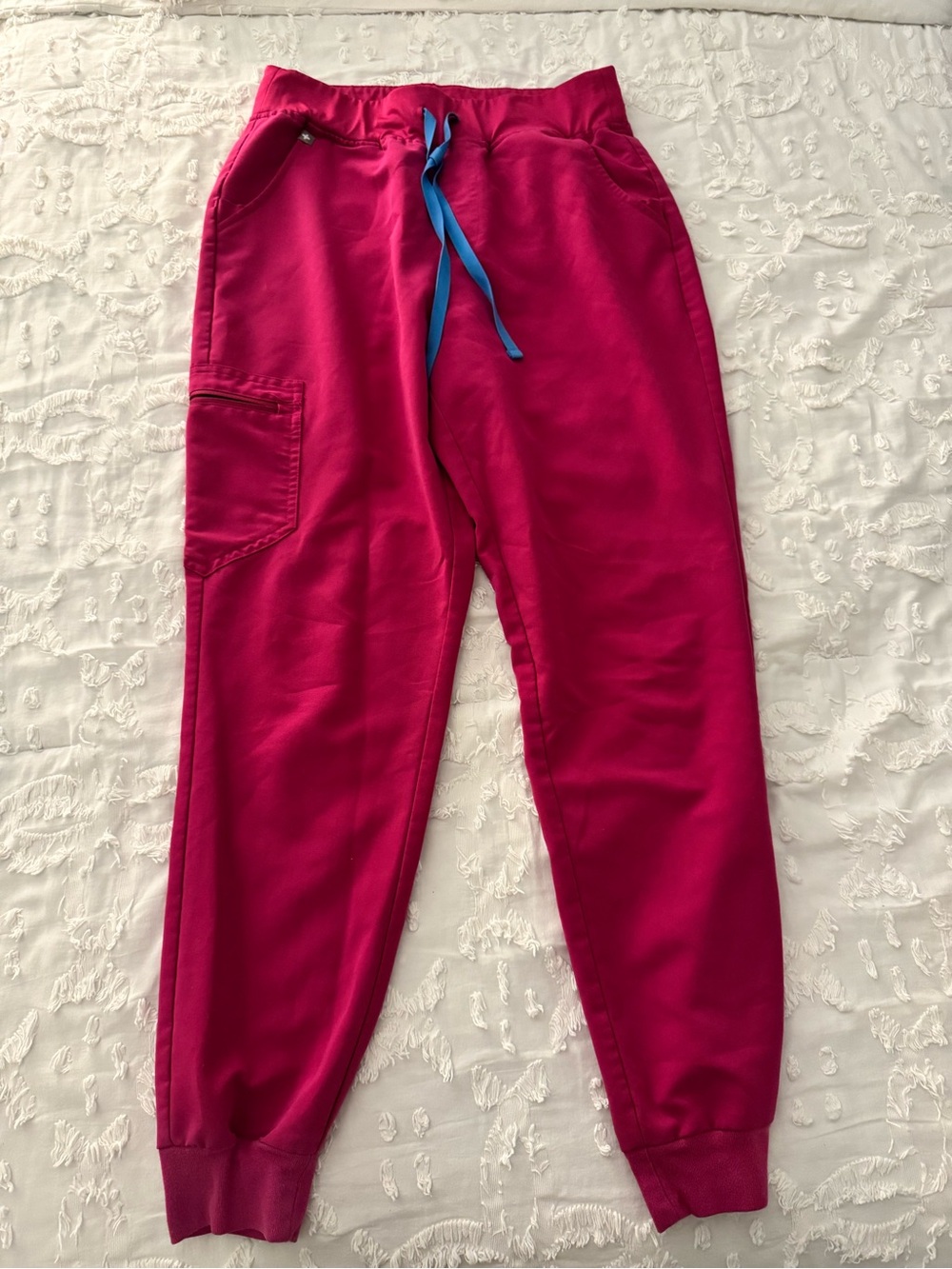 FIGS Deep Rasberry Zamora Jogger Scrub Pant
